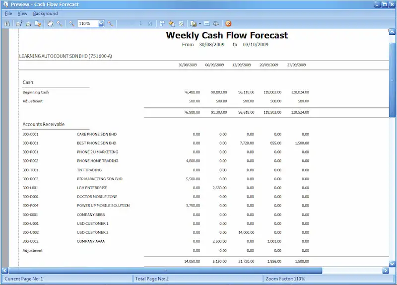 Budget-Advanced Financial Report