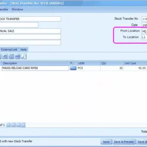 Stock transfer
